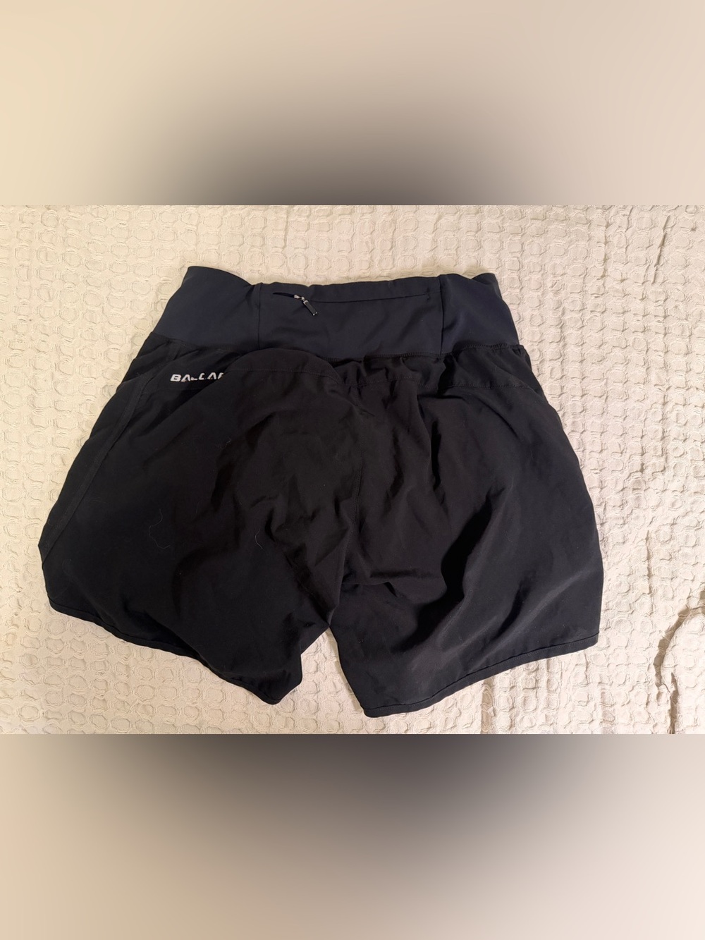 BALEAF Women's Black Athletic Running Shorts with Built in Compression Liner
